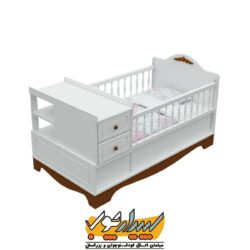 تخت خواب دو منظوره نوزاد صدف